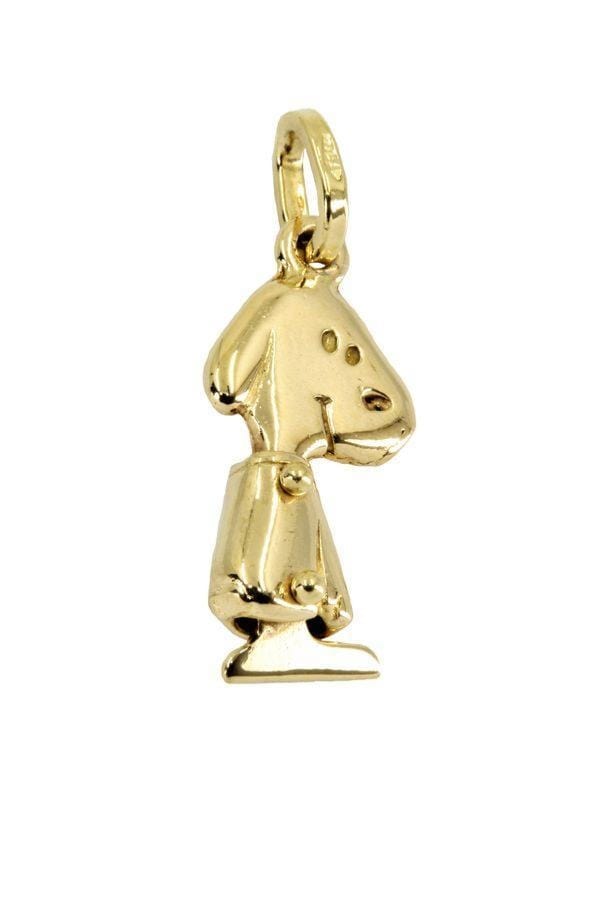 Pendentif Snoopy Des Peanuts En Or 18K - Pièce Artisanale Unique