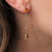 Boucles d'oreilles Boucles d'oreilles de création pendantes citrines 58 Facettes 21-305