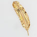 Brooch Vintage feather brooch in gold and emerald 58 Facettes 21-279