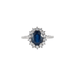 Ring Marguerite Ring Diamonds Sapphire 58 Facettes