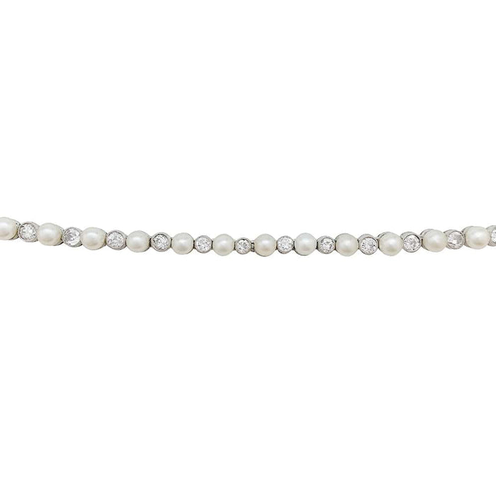 Collier Collier Van Cleef & Arpels transformable en platine, perles fines et diamants. 58 Facettes 30173