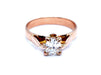 Ring 54 Solitaire Ring Rose Gold Diamond 58 Facettes 997149CN