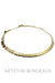 Necklace Omega mesh fine stone necklace 58 Facettes 31241