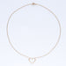 Heart necklace in gold and its chain 58 Facettes 20-041A