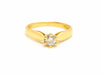 Ring 51 Solitaire Ring Yellow Gold Diamond 58 Facettes 718109CN