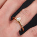 Ring 59 Old ring Baroque pearl 58 Facettes 17-155B-55