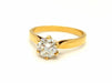 Bague 57 Bague Solitaire Or jaune Diamant 58 Facettes 813001CN