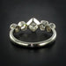 Ring 53 Old diamond garter ring 58 Facettes 18-071-53-1