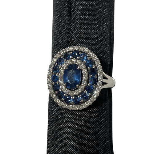 Bague Bague duchesse Saphir Diamants 58 Facettes