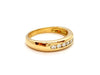 Ring 51 Alliance Ring Yellow Gold Diamond 58 Facettes 00671CN