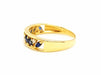 Bague 55 Bague Demie alliance Or jaune Saphir 58 Facettes 749301CN