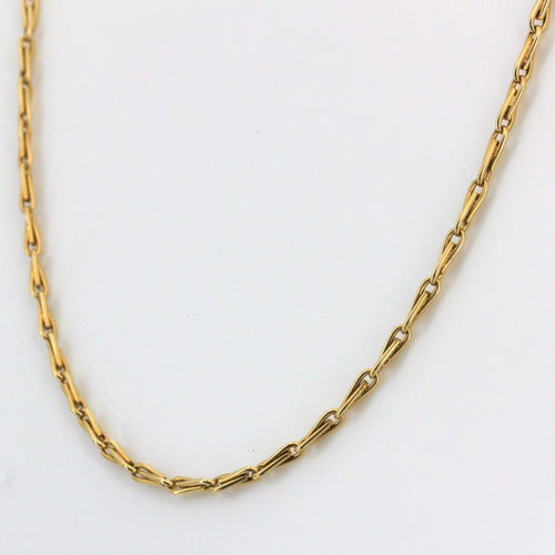 Collier Chaîne de montre ancienne en or jaune 58 Facettes 20-540