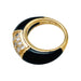 Ring 46 Van Cleef and Arpels ring in yellow gold “Philippine” model, onyx. 58 Facettes 30227
