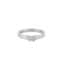 Ring 52 Solitaire ring White gold Diamonds 0.50ct 58 Facettes
