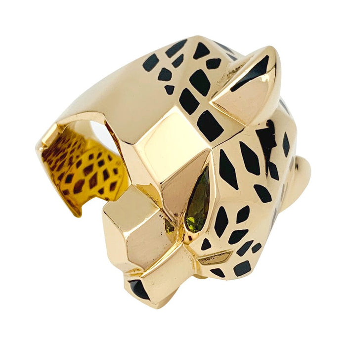 Cartier "Panthère" ring in yellow gold seen from the side