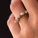 Bague 53 Bague ancienne jarretière perles fines diamants 58 Facettes 19-194