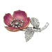 Brooch Boucheron “Eglantine” brooch in gold and platinum, enamel and diamonds. 58 Facettes 26763