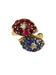 Ring 56 “Toi et Moi” ring with rubies, sapphires and diamonds 58 Facettes
