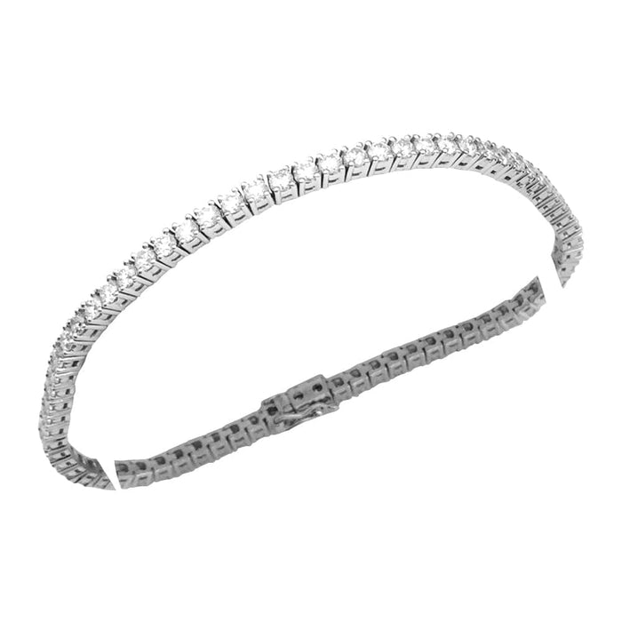 Bracelet Bracelet ligne en or blanc, diamants. 58 Facettes 28946