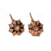 Sleeper Earrings In Rose Gold Diamonds And Pearls 58 Facettes ELLIADE9