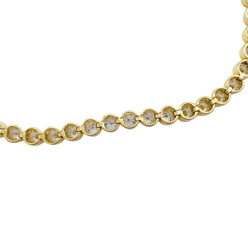 Bracelet Bracelet ligne diamants en or jaune. 58 Facettes 30518