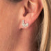 Rabbit and rooster diamond earrings 58 Facettes 20-084