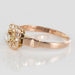 Ring 52 Old rose gold square diamond ring 58 Facettes 17-122-48