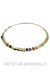 Necklace Omega mesh fine stone necklace 58 Facettes 31241