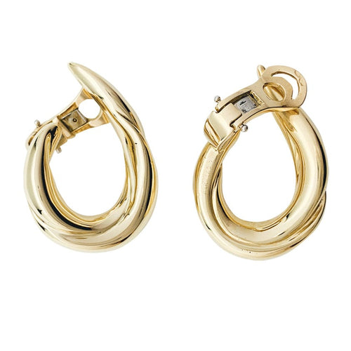 Boucles d'oreilles Boucles d'oreilles Boucheron, créoles, en or jaune. 58 Facettes 30025