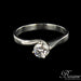 Ring 48 Solitaire white gold diamond 58 Facettes 00-145-5677559-53
