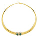 Mauboussin necklace necklace in yellow gold, diamonds and emeralds. 58 Facettes 30543