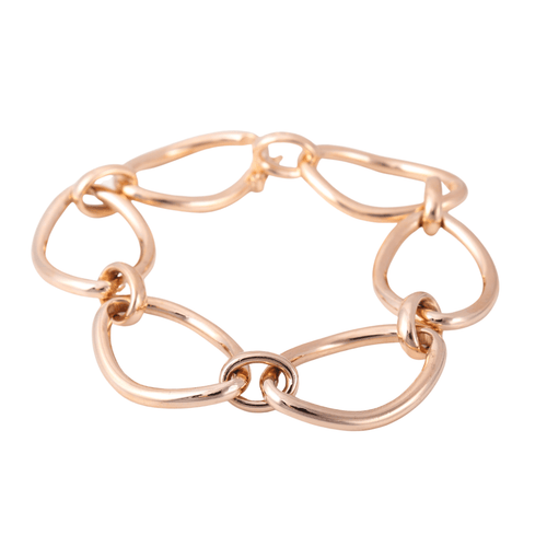 Bracelet Bracelet Maillons ovales or rose 58 Facettes