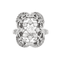 Bague 53 Bague en or gris et diamants 58 Facettes DV2329-3