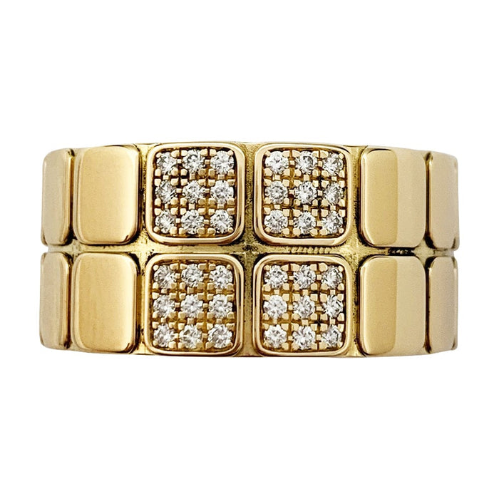 Bague Hermès, "Nil", or jaune, diamants.