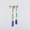 Boucles d'oreilles Boucles d'oreilles améthystes turquoises 58 Facettes 15-272