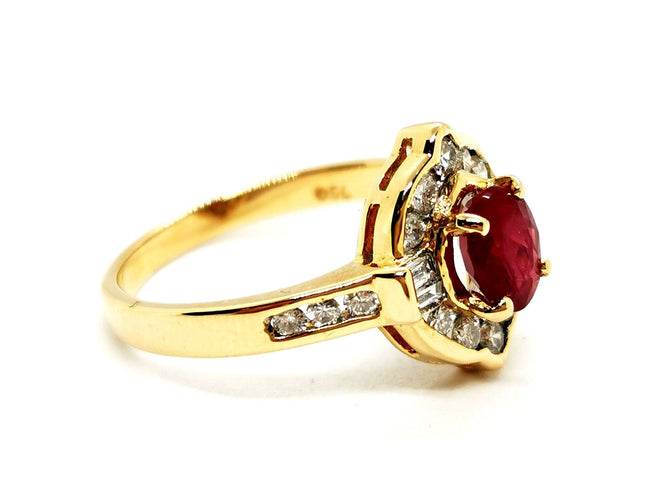 Bague 52 Bague Or jaune Rubis 58 Facettes 1157620CN