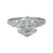 59 Solitaire ring in platinum, 2,52 carat D/VS1 diamond. 58 Facettes 29032