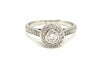 Bague 52 Bague Solitaire Or blanc Diamant 58 Facettes 807609CN