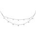 Necklace Drapery necklace in white gold and diamonds. 58 Facettes 29476