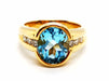 Ring 55 Yellow Gold Topaz Ring 58 Facettes 1178309CN