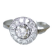 Ring Round Art Deco platinum and diamond ring 58 Facettes