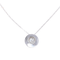 Collier Collier Pendentif Solitaire or blanc 58 Facettes JE703