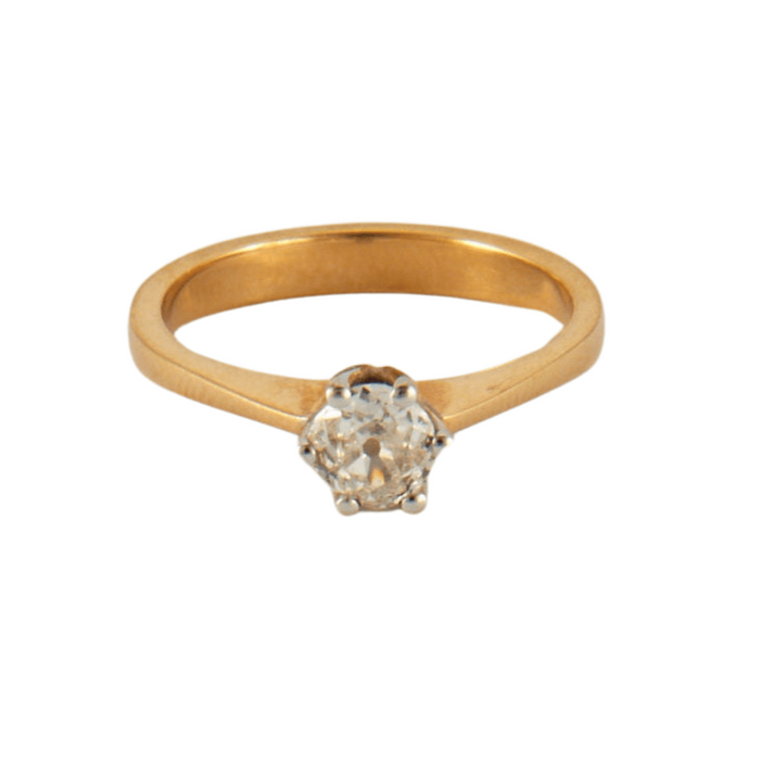 Bague 52 Bague Solitaire Diamant 0.46ct 58 Facettes EL2-67