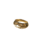 Bague 53.5 Bague jonc pyramidale or et citrines 58 Facettes