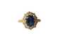 Bague 52 Bague Pompadour Or jaune Saphir Diamants 58 Facettes