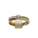 Ring Solitaire Ring 2 golds 0,15cts 58 Facettes 20400000368