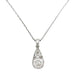 Pendant Diamond pendant in rose gold and silver. 58 Facettes 30166