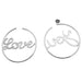 “Love You” white gold and diamond hoop earrings. 58 Facettes 27406