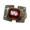 Bague Bague Tank or jaune, pierre rouge 58 Facettes 20400000495