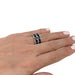 Ring 53 Chanel ring, "Ultra" model, in white gold, black ceramic and diamonds. 58 Facettes 30019